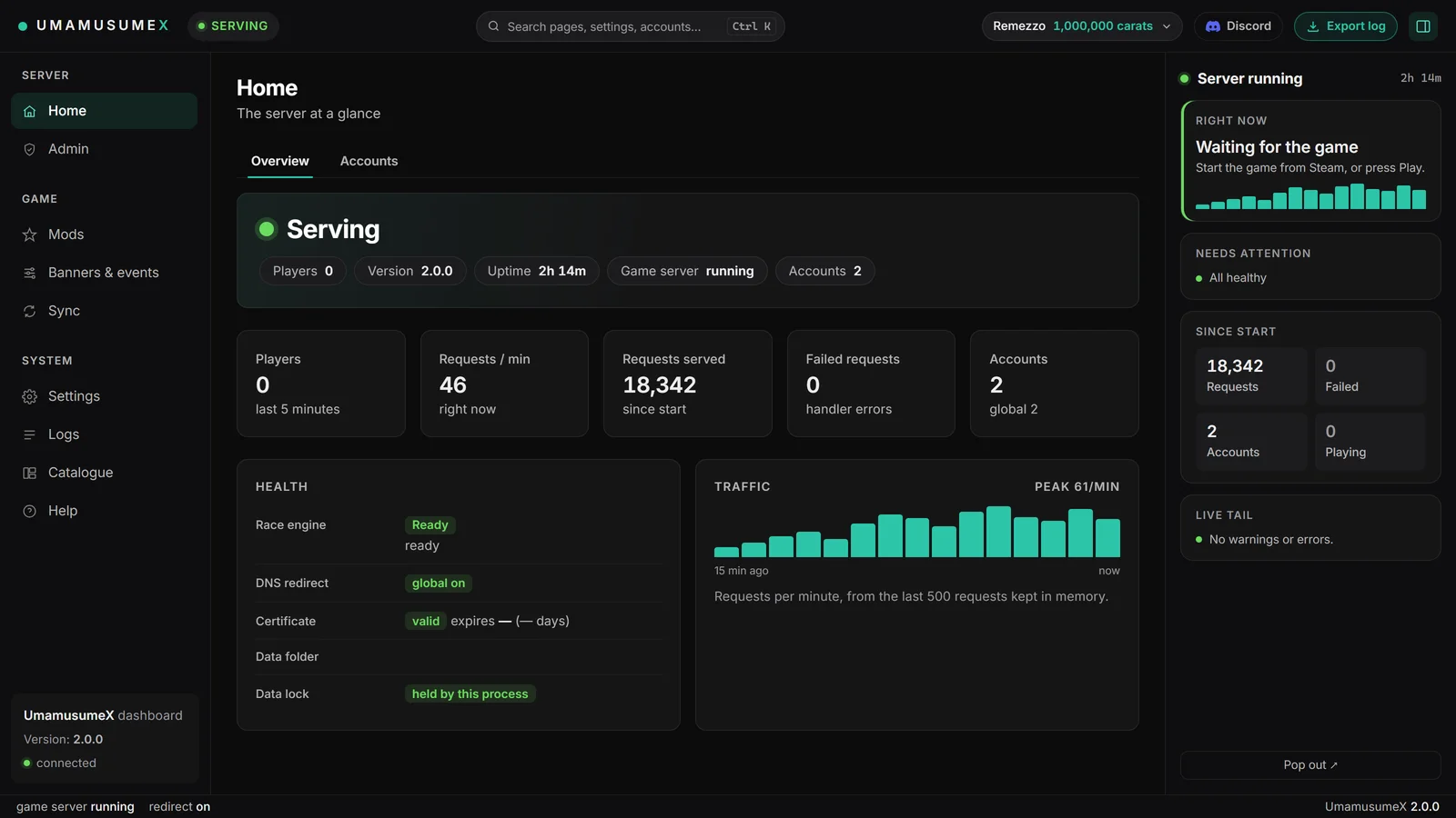 UmamusumeX control panel: The race engine